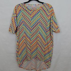LuLaRoe Multi Color Leaf Shapes Size XXS